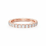 Scalloped Pavé Medium Eternity Band