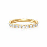 Scalloped Pavé Medium Eternity Band