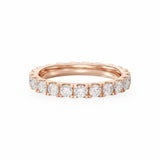 Scalloped Pavé Moissanite Large Eternity Band