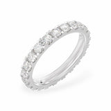 Scalloped Pavé Moissanite Large Eternity Band
