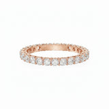 Round Shared Prong Extra Small Eternity Band