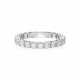 Round Shared Prong Small Eternity Band