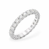 Round Shared Prong Small Eternity Band