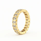 Bezel Emerald Eternity Ring