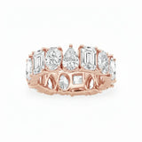 Multi-Shape Moissanite Eternity Band