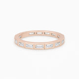 Bezel Baguette Eternity Ring