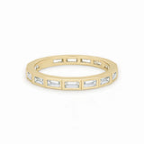 Bezel Baguette Eternity Ring