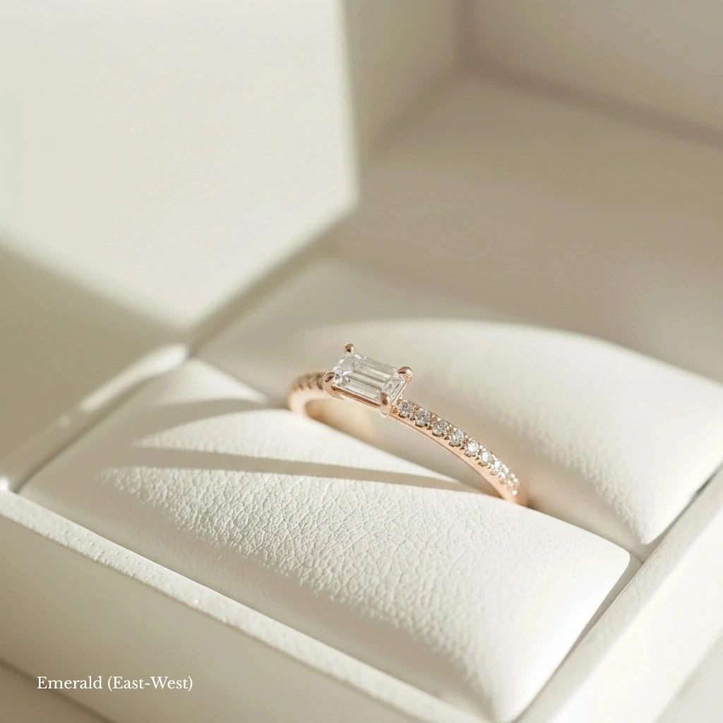 The Promesse Ring — lab diamond promise ring in 14k rose gold by Tang & Co.