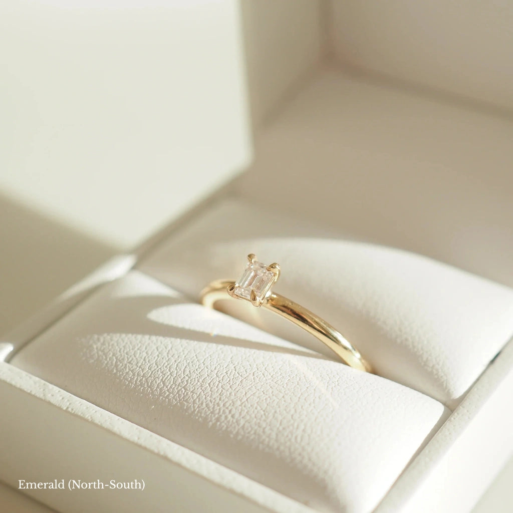 The Promesse Ring — lab diamond promise ring in 14k yellow gold by Tang & Co.