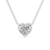 Heart Bezel Set Pendant
