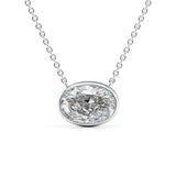 Oval Bezel Set Pendant