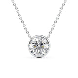 Round Bezel Set Pendant