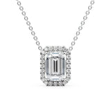 Emerald Halo Pendant