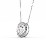 Round Halo Pendant