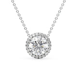 Round Halo Pendant