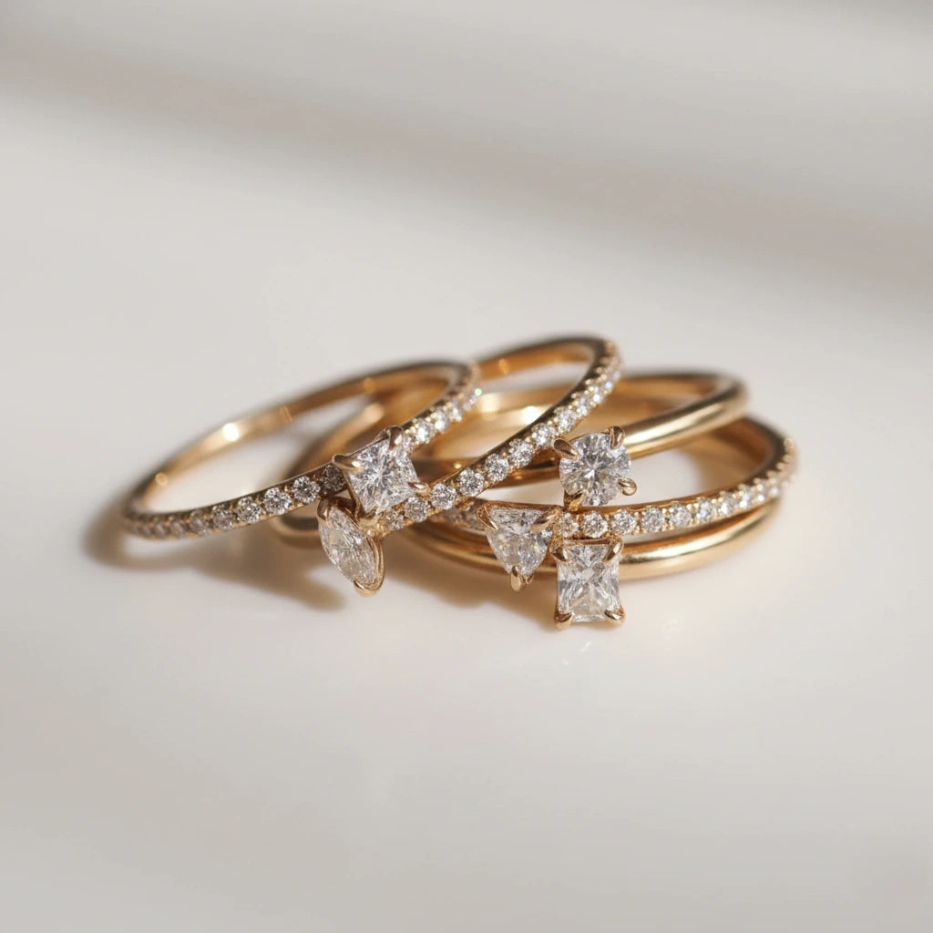 The Promesse Ring — lab diamond promise ring in 14k yellow gold by Tang & Co.