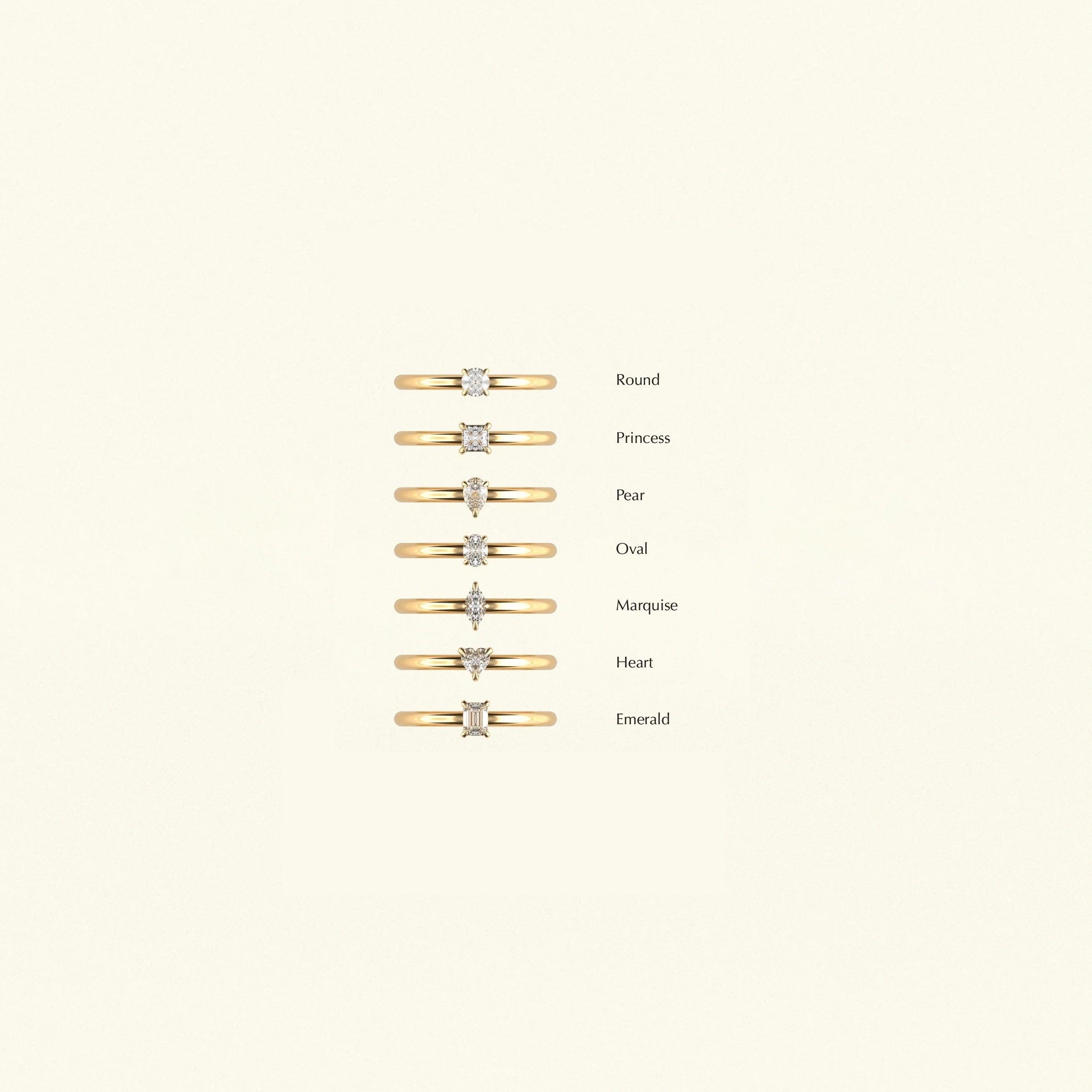 The Promesse Ring — lab diamond promise ring in 14k yellow gold by Tang & Co.