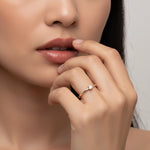 The Promesse Ring — lab diamond promise ring in 14k yellow gold by Tang & Co.