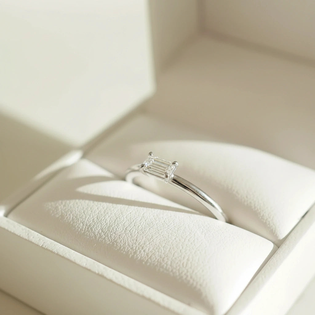 The Promesse Ring — lab diamond promise ring in 14k white gold by Tang & Co.