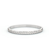 Round Channel Set Bangle