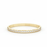 Round Channel Set Bangle