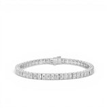 Emerald Cut Lab Grown Diamond Tennis Bracelet