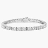 Emerald Cut Lab Grown Diamond Tennis Bracelet