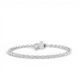 East-West Pear Lab Grown Diamond Tennis Bracelet