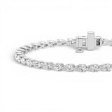East-West Pear Lab Grown Diamond Tennis Bracelet