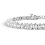 Oval Cut Lab Grown Diamond Tennis Bracelet - 5 CTW