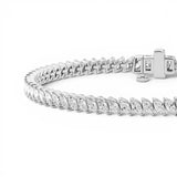 Marquise Cut Lab Grown Diamond Tennis Bracelet - 5 CTW