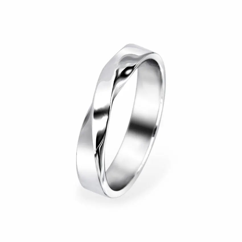 The Center Twist Band Men's Wedding Bands