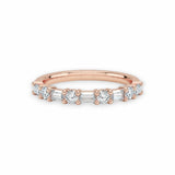 Baguette & Round Wedding Band