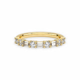 Baguette & Round Wedding Band