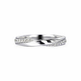 Center Twist Wedding Band