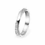 Center Twist Wedding Band
