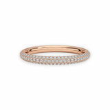 Micropavé Half Eternity Ring