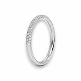 Micropavé Half Eternity Ring